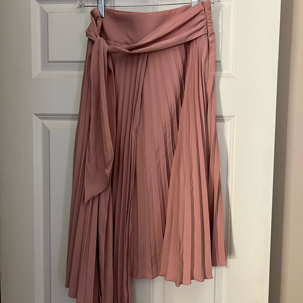 PrettyGarden Pink Pleated Skirt